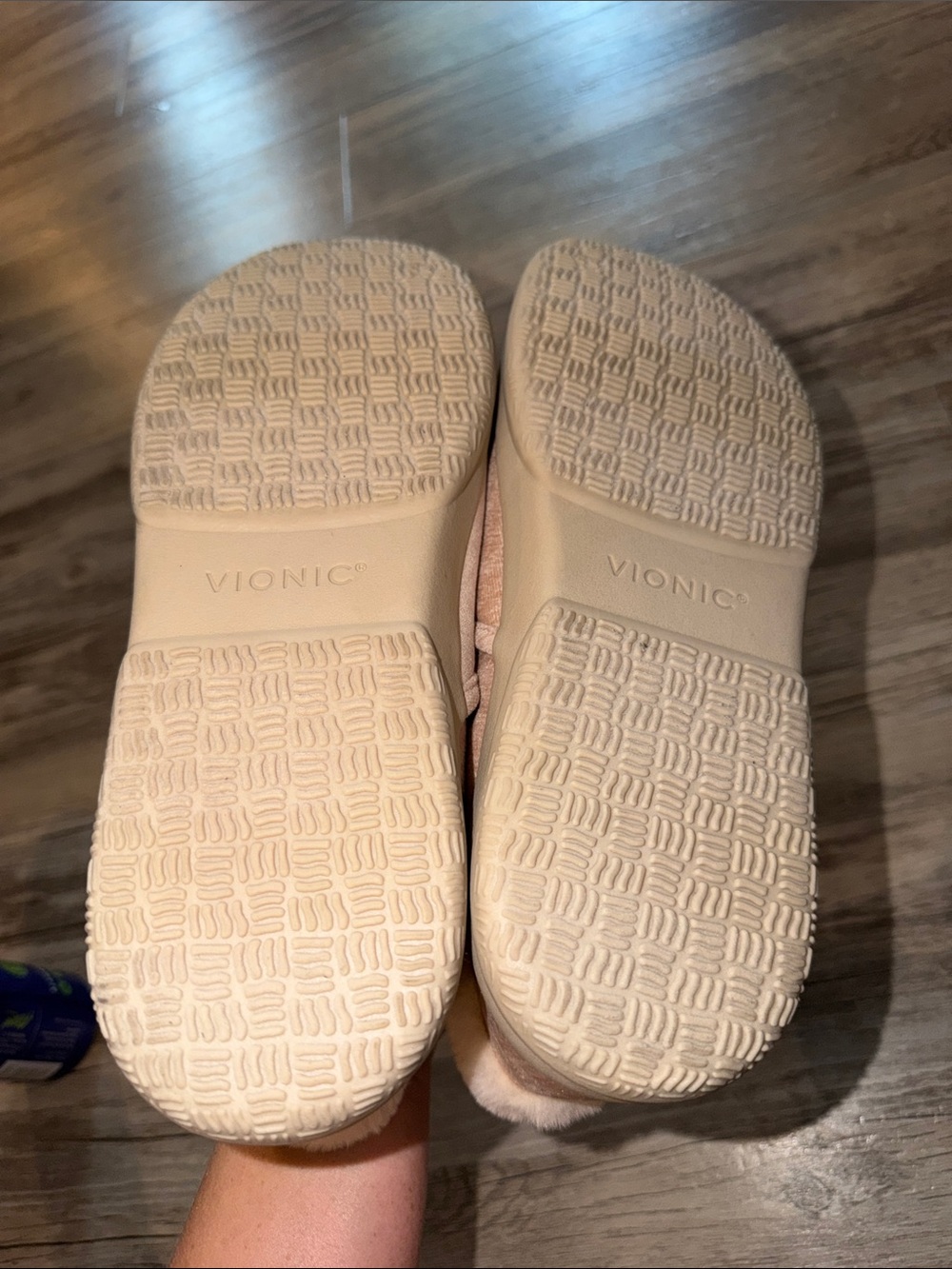 Vionic Women's Slip-On Cozy Faux Fur Lined Slippers - Blush - Picture 3 of 3
